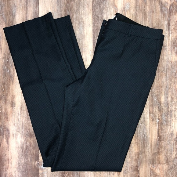 BOSS Hugo Boss Tamea 13 dark navy blue wool trousers dress pants NWT Size 4 - Picture 3 of 9